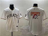 Men's Pittsburgh Pirates Team Big Logo White Home Limited Stitched Jersey,baseball caps,new era cap wholesale,wholesale hats